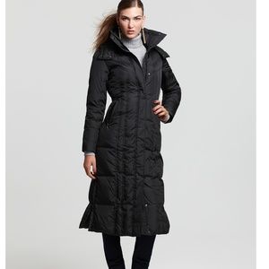 Women's Black Long Puffer Coat